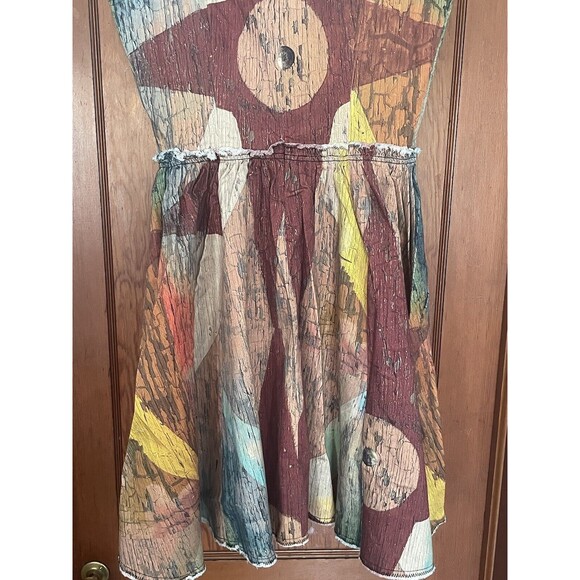 Making the Cut Women's Winning Look Gary's Dress, Beige Burgundy Paint Print XS - Picture 7 of 9